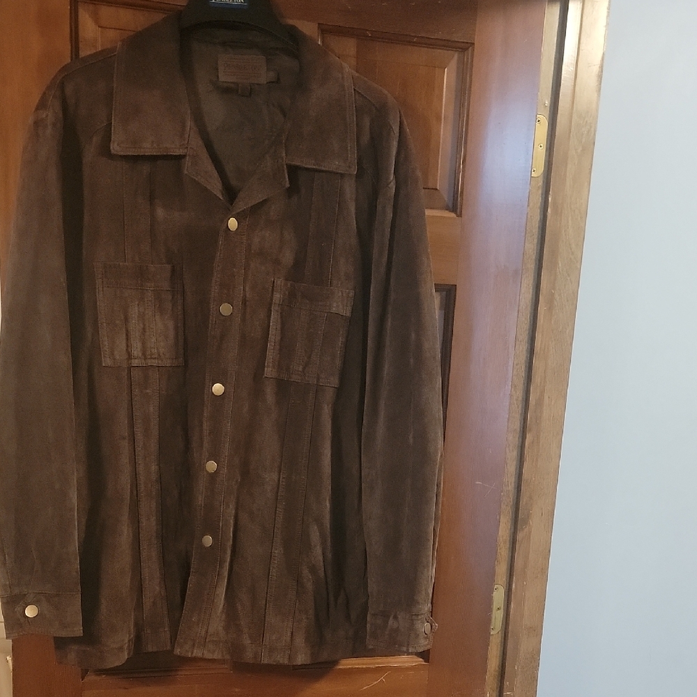 Pendleton Rich Brown Suede Shirt Jacket